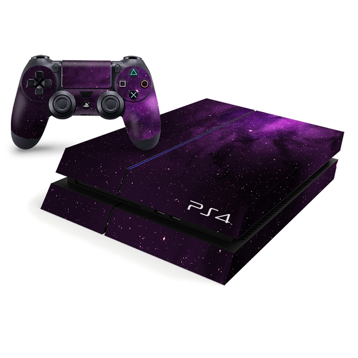Playstation 4 Console Skin - Purple Milky-way 